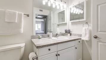 Hair dryer, towels