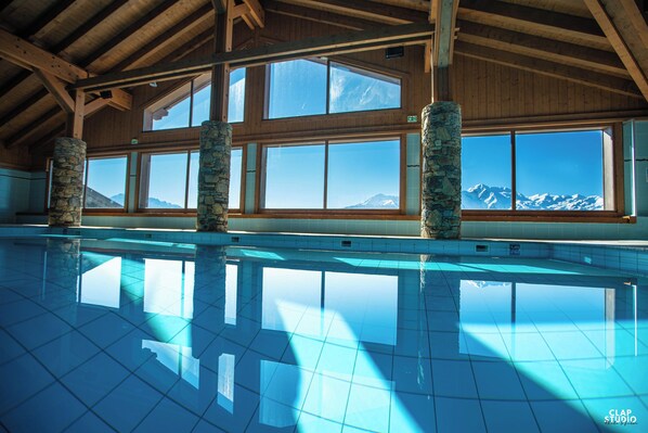 Indoor pool, a heated pool