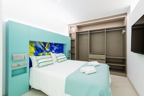1 bedroom, desk, iron/ironing board