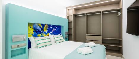 1 bedroom, desk, iron/ironing board