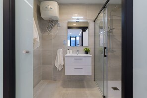Shower, hair dryer