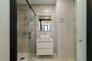 Shower, hair dryer