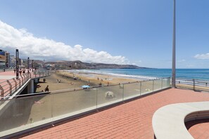 En la playa 