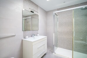Shower, hair dryer