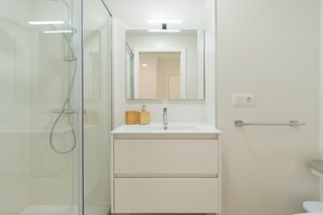 Shower, hair dryer