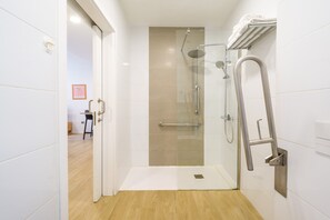 Shower, hair dryer