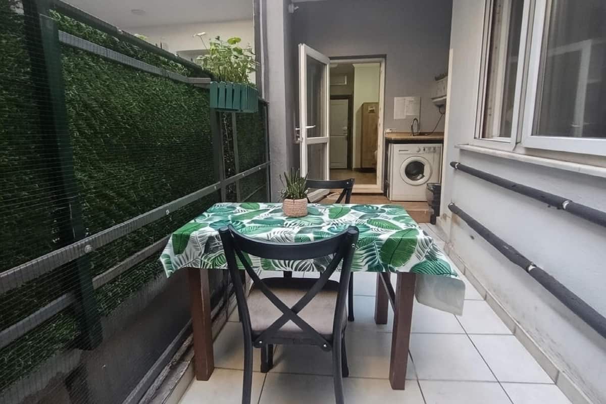 Double Room Kitchen Terrace | 고급 침구, 다리미/다리미판, 침대 시트