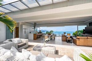 Villa, 4 Bedrooms, Accessible, Smoking | Living area - Luxury Sea View Pool Villa L at Unique Residences (Koh Samui)