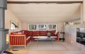 Televisión y chimenea 