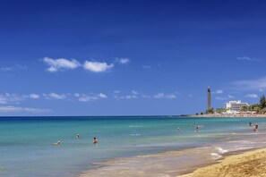 En la playa 