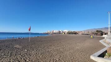 En la playa