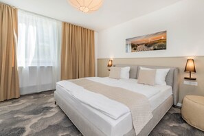 2 soverom, strykejern/-brett, reiseseng for barn og wi-fi (inkludert)