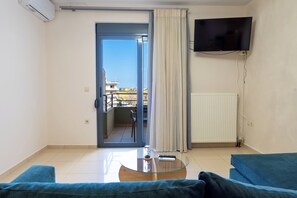 Comfort-Apartment, Stadtblick | Wohnbereich