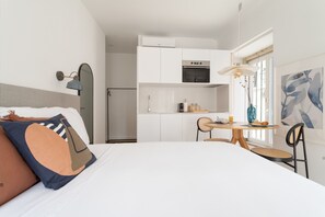 Wi-Fi de cortesia, roupa de cama