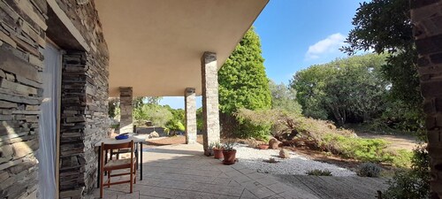 House in the green between sea and countryside