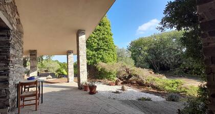 House in the green between sea and countryside