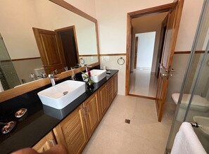 Towels, soap, toilet paper