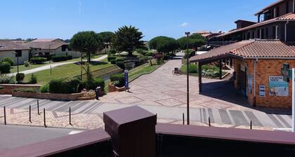 T2 Wohnung im Zentrum von Vieux-Boucau mit Privatparkplatz, strandnah