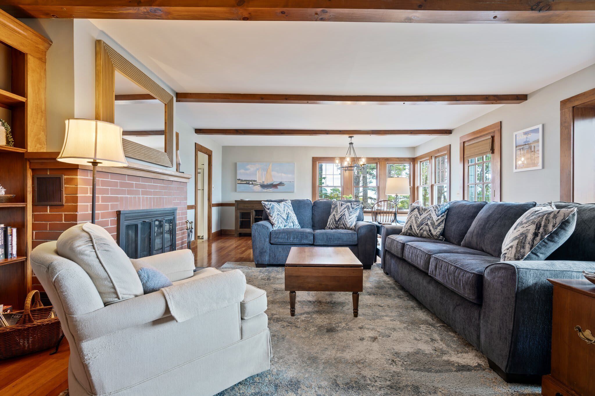 Maison, plusieurs lits, patio, vue océan (Bayview Beach House) | Coin séjour