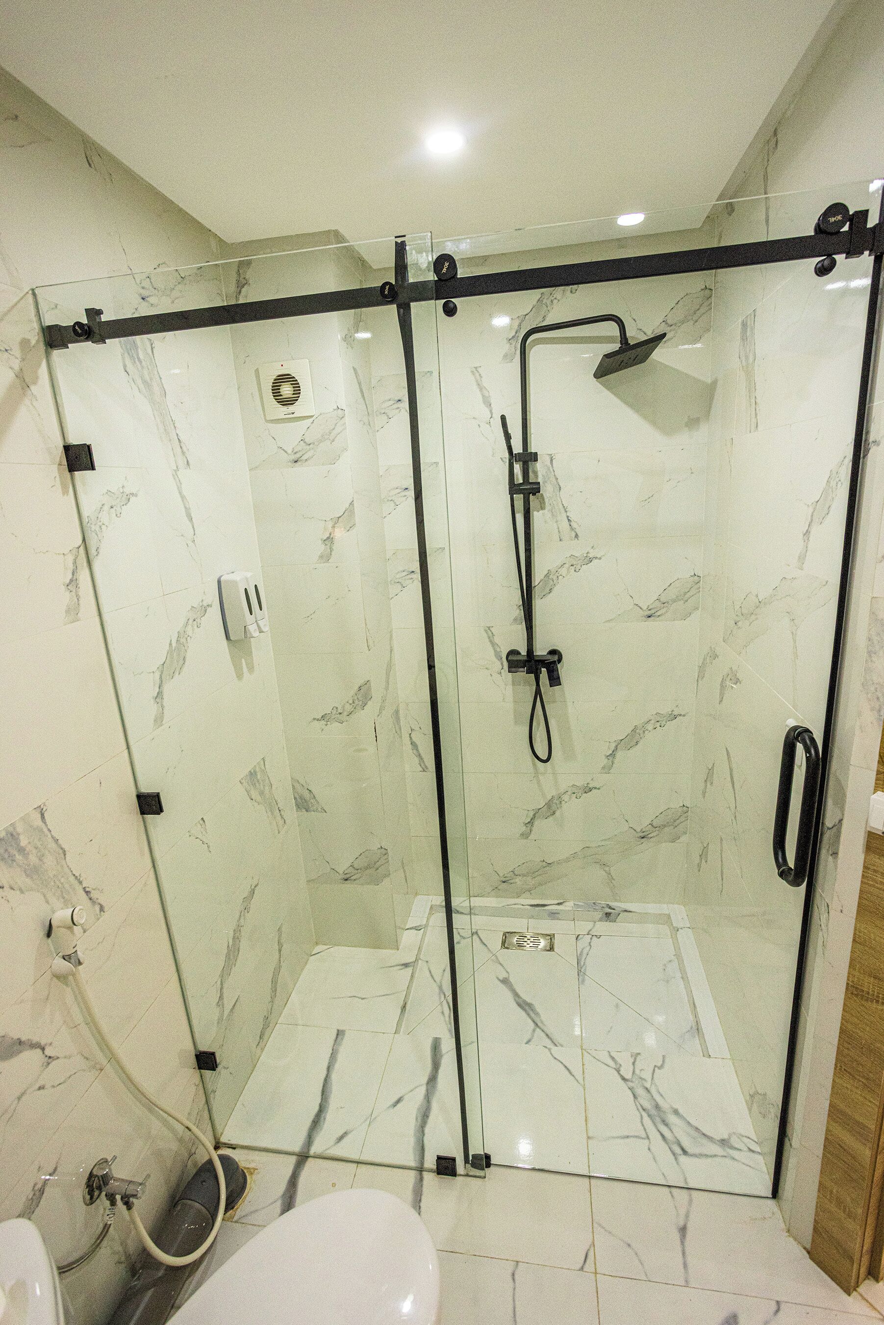 Towels, soap, toilet paper