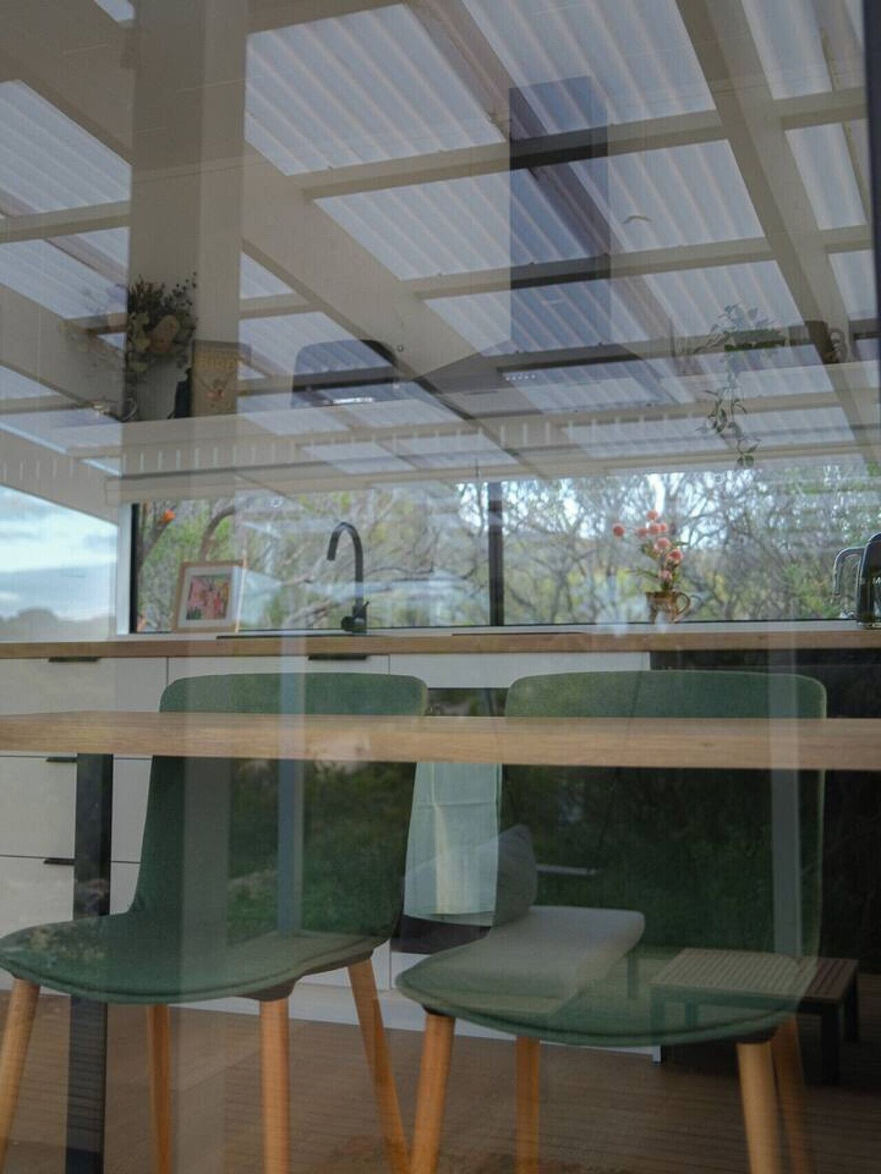 屋外ダイニングエリア