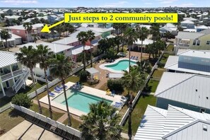 Pool - FD186 Shared Pool, Pet Friendly, Golf Cart Included, Boardwalk to the Beach (Port Aransas)