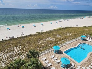 On the beach - Sandy Key 311:  3 BR/2 BA Beachfront Condo in Perdido Key, FL, On-Site Rental Office, Sleeps 6 (Pensacola)