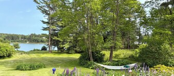 Classic New England Waterfront House Big Lawn Beautiful Sunrise