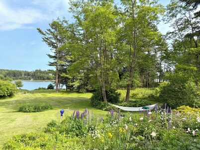 Classic New England Waterfront House Big Lawn Beautiful Sunrise