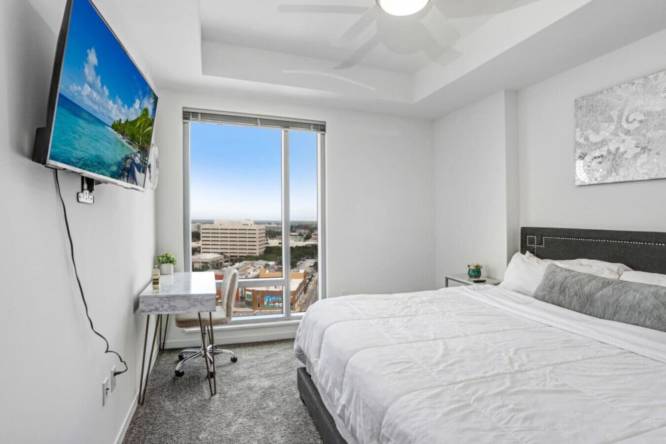 Desk, iron/ironing board, free WiFi, bed sheets