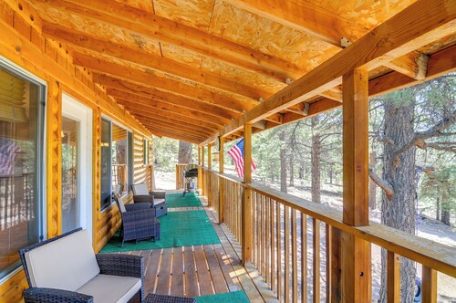 Furnished Deck & Mountain Views: Panguitch Cabin