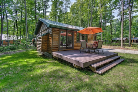 House (2 Bedrooms) | Interior. Cabin 600' to Manistee Lake Private Shared Access