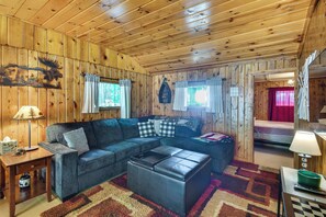 House (2 Bedrooms) | Interior - Cabin 600' to Manistee Lake Private Shared Access (Kalkaska)