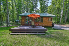Front of property - Cabin 600' to Manistee Lake Private Shared Access (Kalkaska)