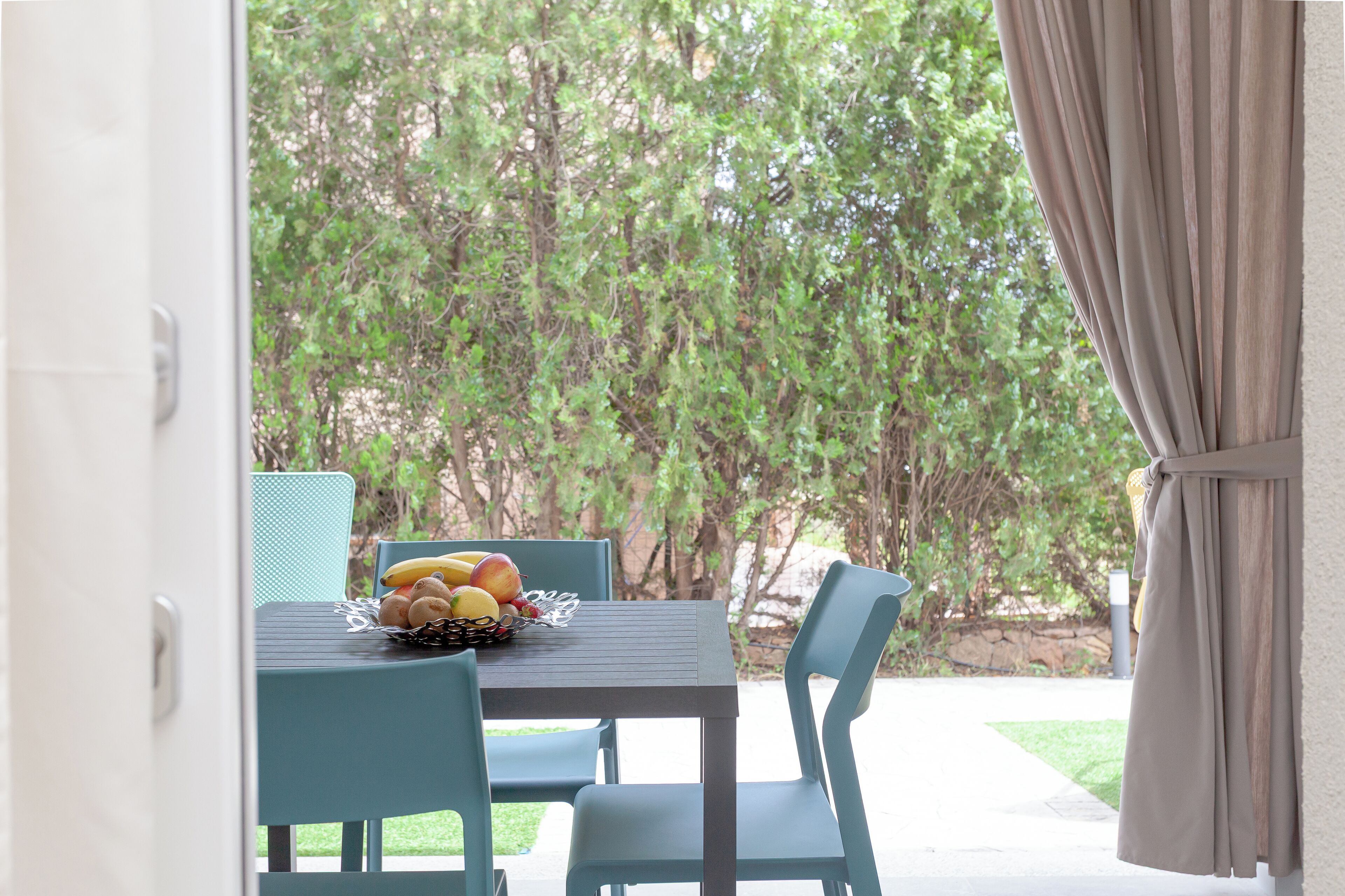 Deluxe-Zimmer, Blick auf den Innenhof | Terrasse/Patio