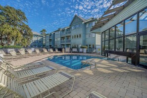 Indoor pool, a heated pool