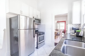 Microwave, oven, stovetop, dishwasher