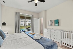 5 bedrooms, iron/ironing board, travel cot, WiFi