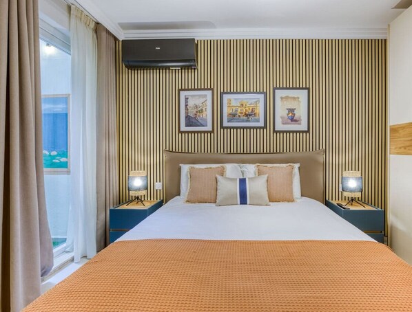 2 soveværelser, skrivebord, strygejern/strygebræt, weekendseng