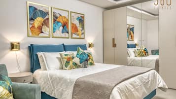 Desk, iron/ironing board, travel crib, WiFi