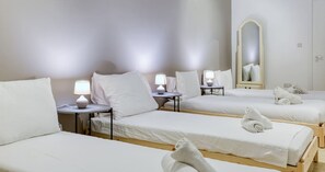 2 bedrooms, desk, iron/ironing board, travel cot