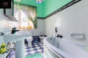 Free toiletries, hair dryer, towels
