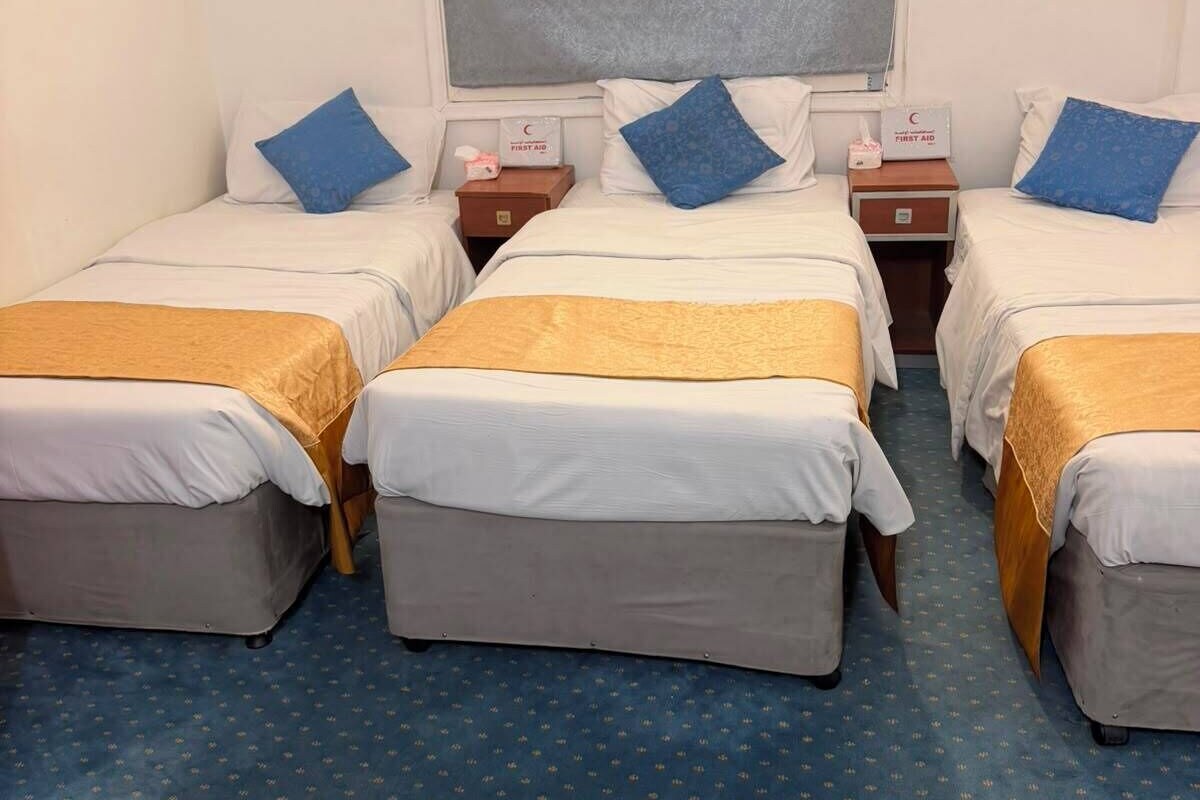 Blackout drapes, soundproofing, iron/ironing board (on request)