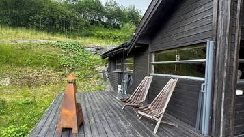 Ferienhütte, 5 Schlafzimmer, barrierefrei, Raucher | Terrasse/Patio