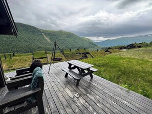 Ferienhütte, 5 Schlafzimmer, barrierefrei, Raucher | Wohnbereich