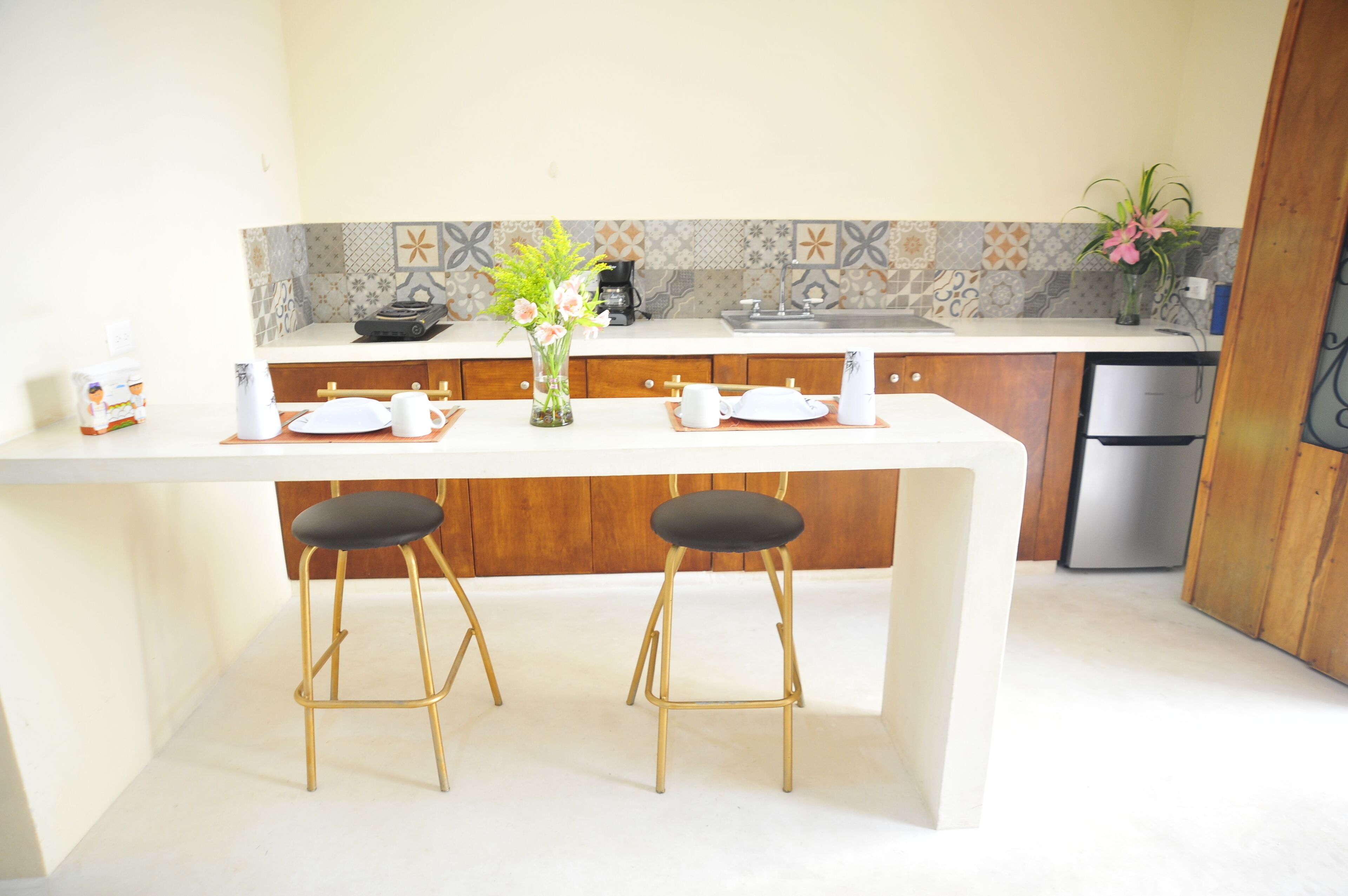 Deluxe Studio Suite | Private kitchen | Shared fridge, paper towels