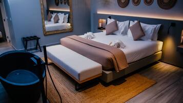 Classic Double Room, Sea View | In-room safe, desk, laptop workspace, blackout curtains