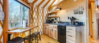 Adventure Abode | Modern Yurt w/ Hot Tub, Bubble Dome + ADA Access