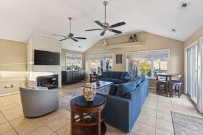 Smart TV, ping pong, books