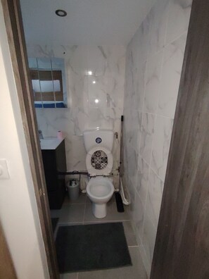 Hair dryer, toilet paper